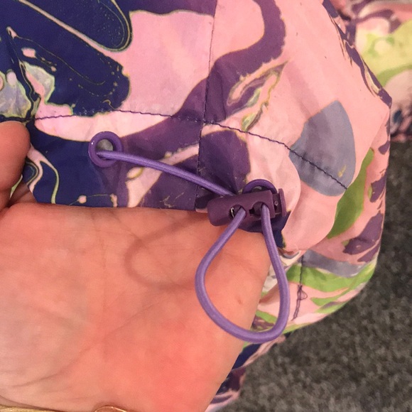 ASOS Purple Marble Print Rain Jacket - Picture 7 of 7